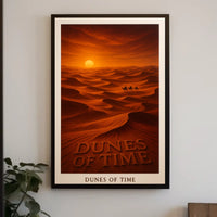 Dunes of Time: Scenic Adventure Travel Poster