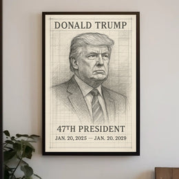 Donald Trump 47th President Poster