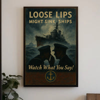 Loose Lips Might Sink Ships Poster