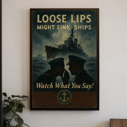 Loose Lips Might Sink Ships Poster