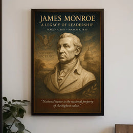 James Monroe A Legacy of Leadership Poster