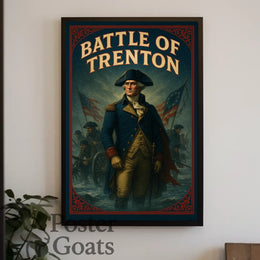 Battle of Trenton Revolutionary War Historical Poster