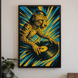 Dj Cheetah Groove Poster