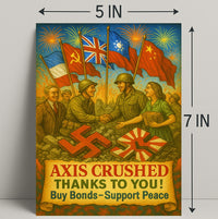 Axis Crushed Buy Bonds, Support Peace Poster PosterGoat