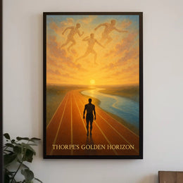Thorpes Golden Horizon Jim Thorpe Poster