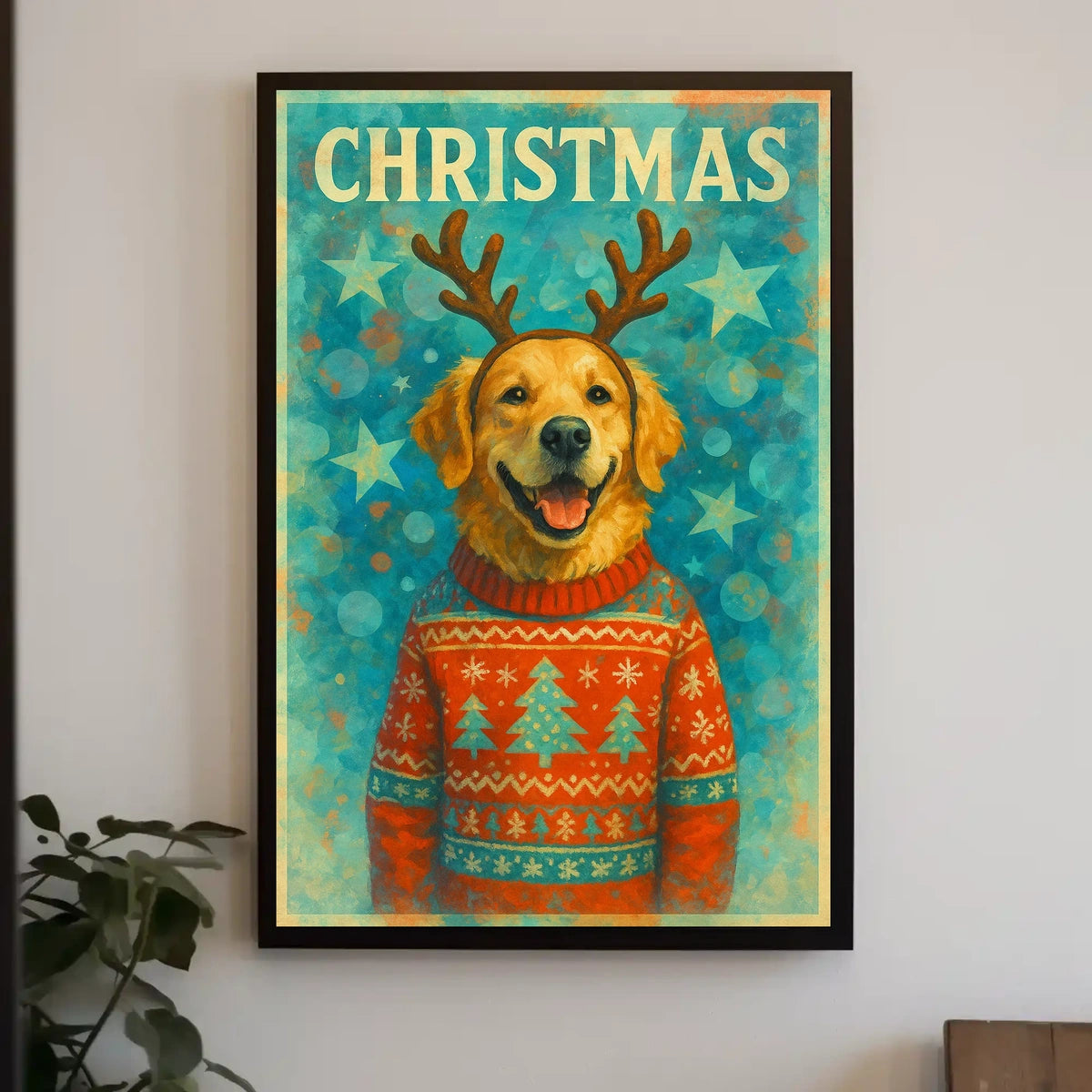 Winter Cityscapes Christmas Poster