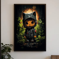 Adventurous Cat Explorer Poster