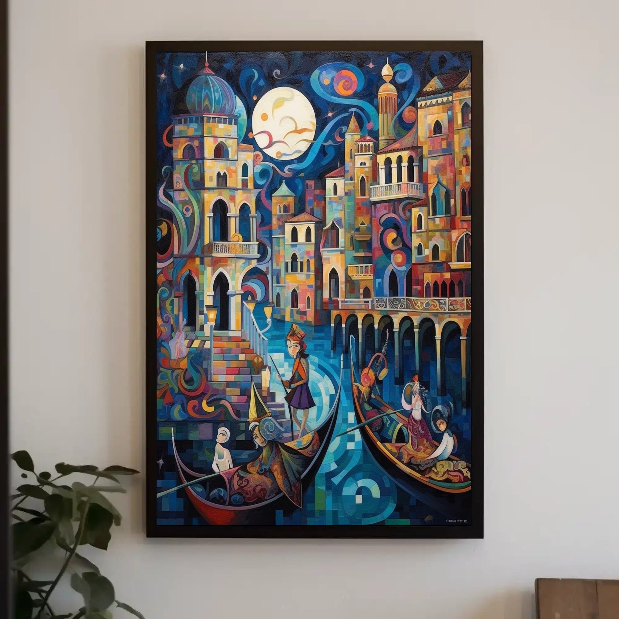 Enchanted Venetian Night Poster