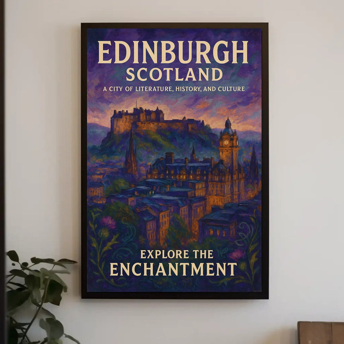 Edinburgh Poster Captivating Wall Art for Travel Lovers