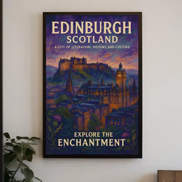 Edinburgh Poster Captivating Wall Art for Travel Lovers