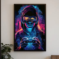 Virtual Reality Gamer Poster