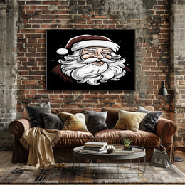 Jolly Santa Claus Illustration Poster