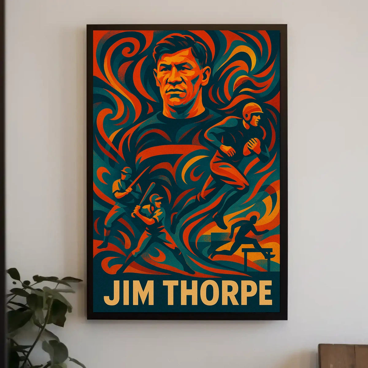 Jim Thorpe Legendary Athlete Poster