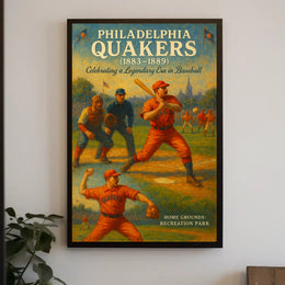 Philadelphia Quakers Celebrating A Poster