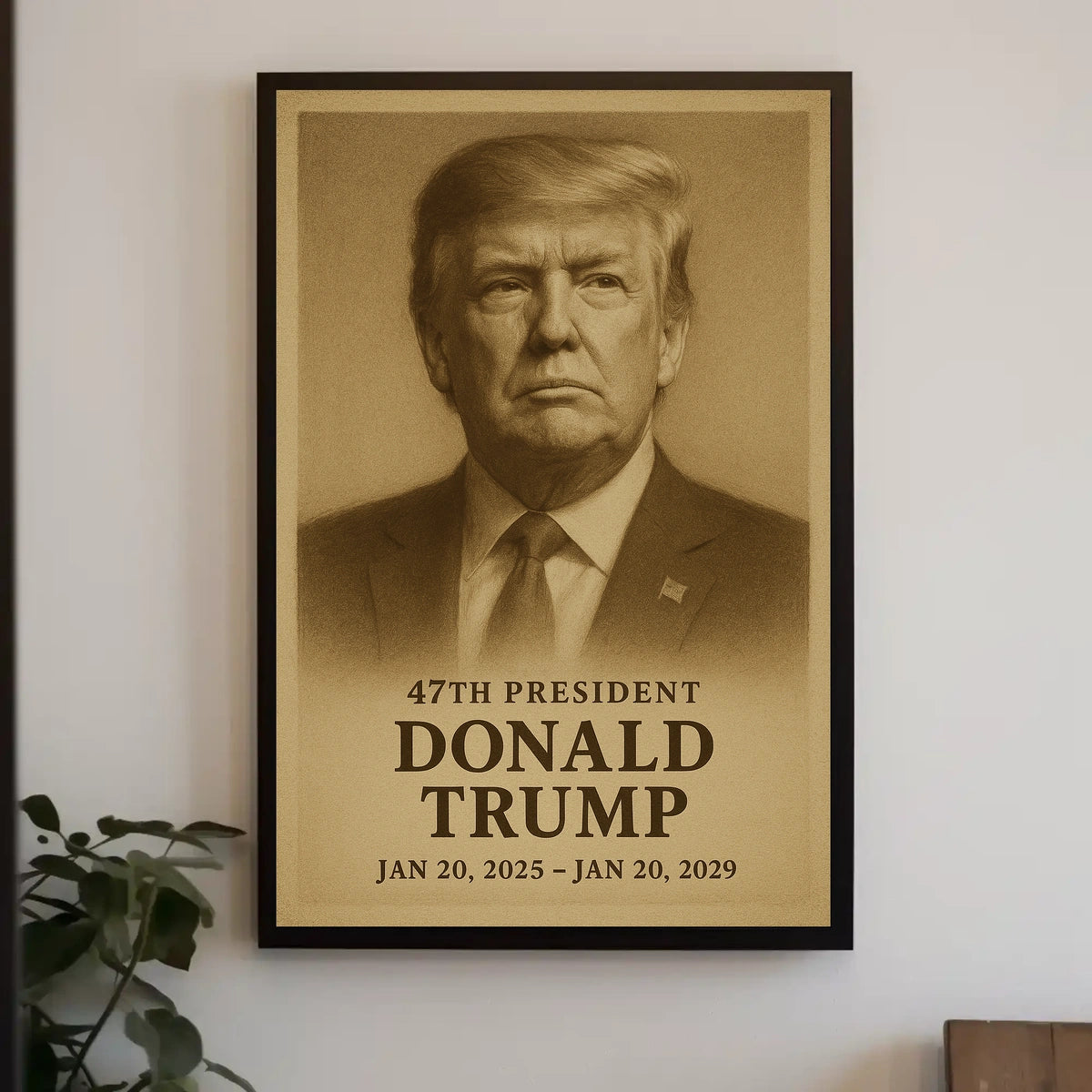 Donald Trump 47Th President Cinematic Realism Patriot Collectors Stunning Portrait Poster