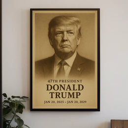 Donald Trump 47Th President Cinematic Realism Patriot Collectors Stunning Portrait Poster