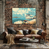 Serene Coastal Escape Poster