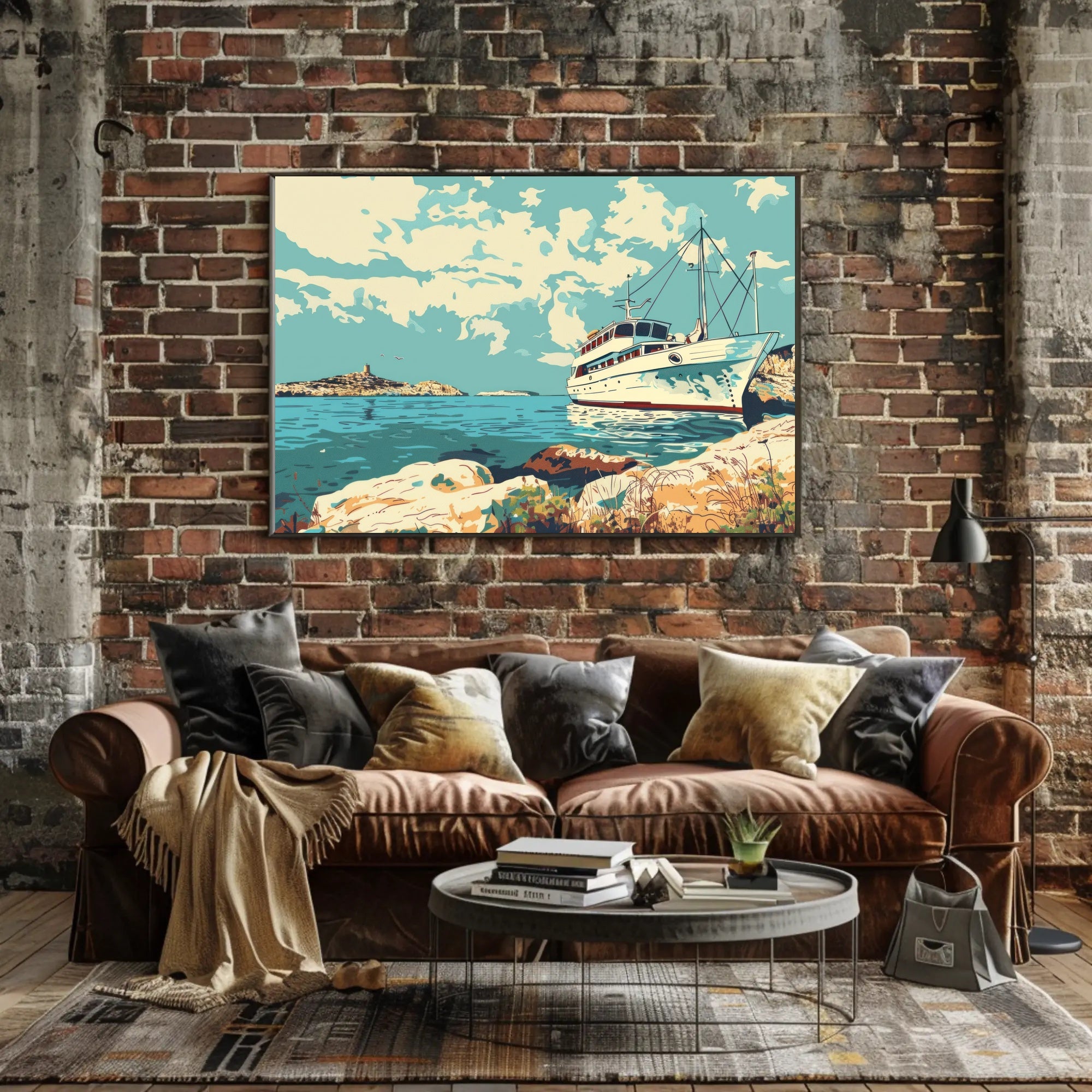 Serene Coastal Escape Poster