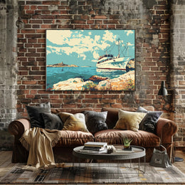Serene Coastal Escape Poster