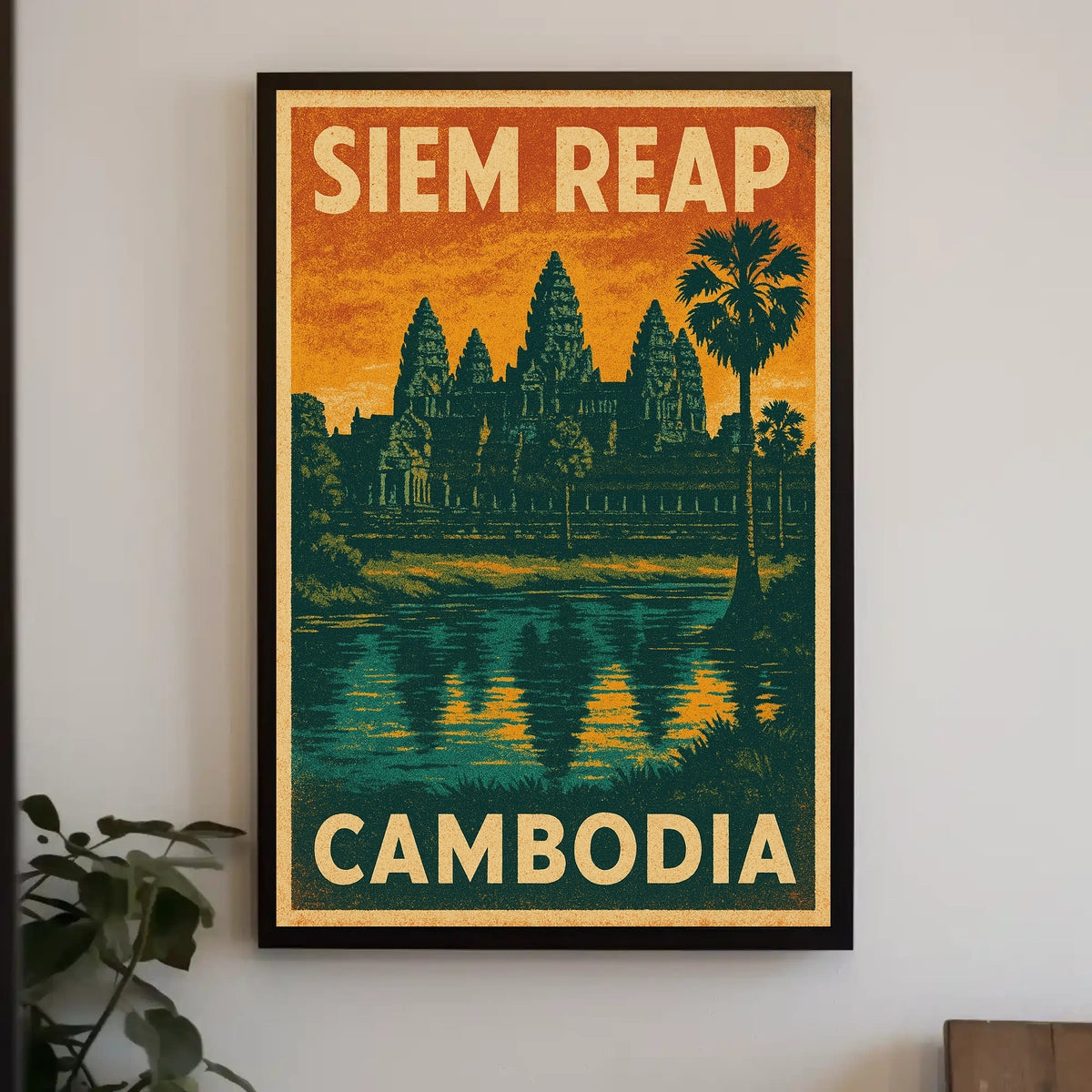 Siem Reap Cambodia Poster