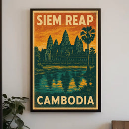 Siem Reap Cambodia Poster