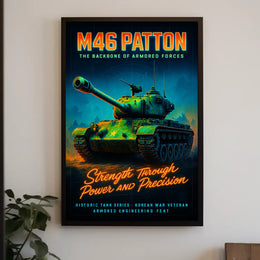 M46 Patton - The Backbone of Armored Forces Poster PosterGoat
