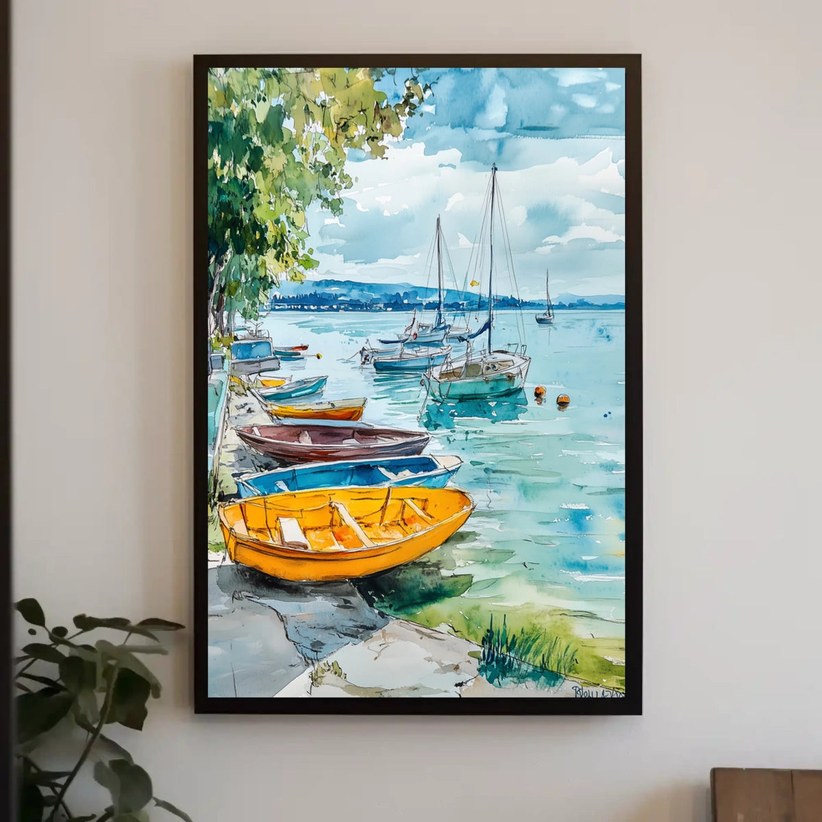 Hungary Lake Balaton Lakeside View Poster