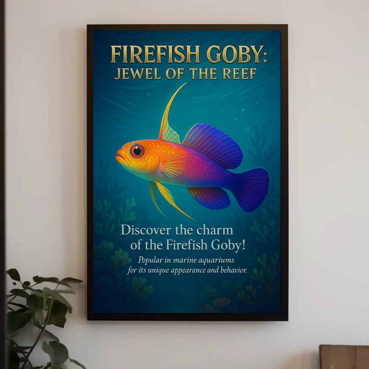 Firefish Goby Jewel of the Reef Poster