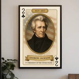 Andrew Jackson 7th President Figure Wall Art Poster