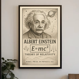 Albert Einstein Nobel Prize In Physics Poster