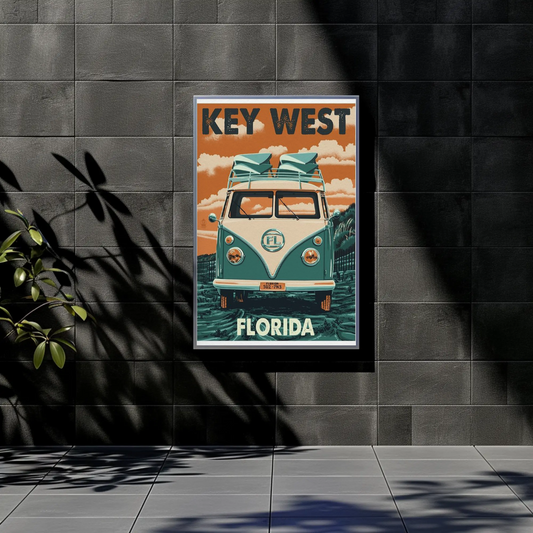 Key West Florida Vintage Travel Poster