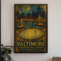 Baltimore Harbor Of Lights Poster