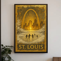 St. Louis Winter Scene Poster
