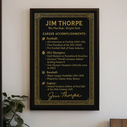 Jim Thorpe A Legacy of Athletic Excellence Poster