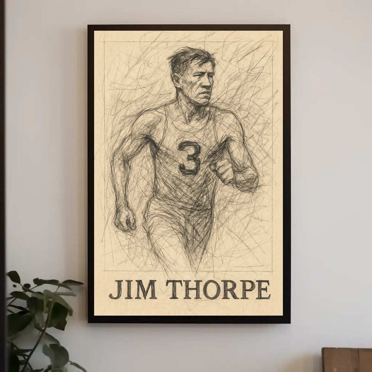 Jim Thorpe Legendary Athlete Poster