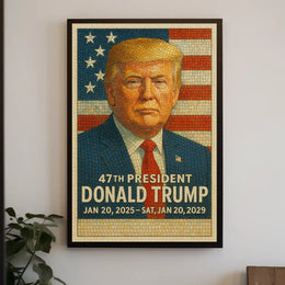 Donald Trump 47th President Poster