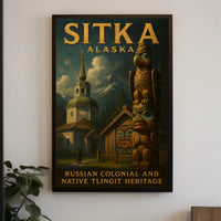 Sitka, Alaska Russian Colonial And Poster