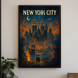 New York City Skyline Poster