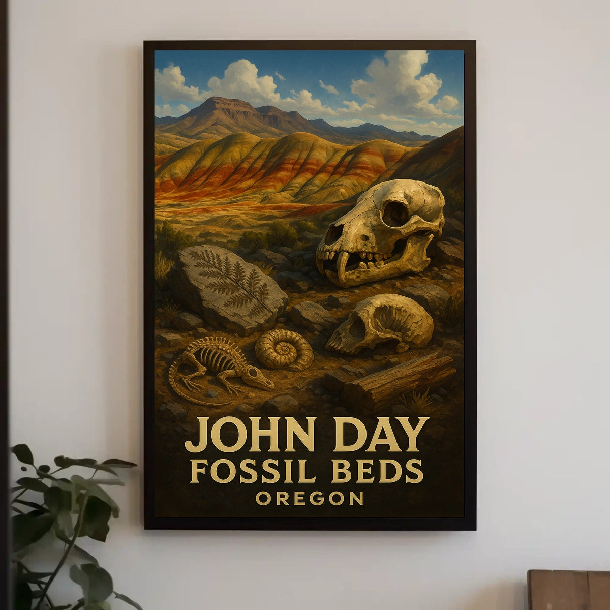 John Day Fossil Beds Oregon Poster