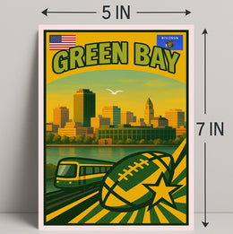 Green Bay Travel Poster PosterGoat