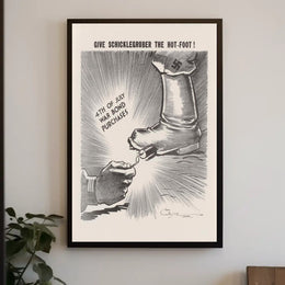 Give Schicklegruber the Hot-Foot! Poster PosterGoat