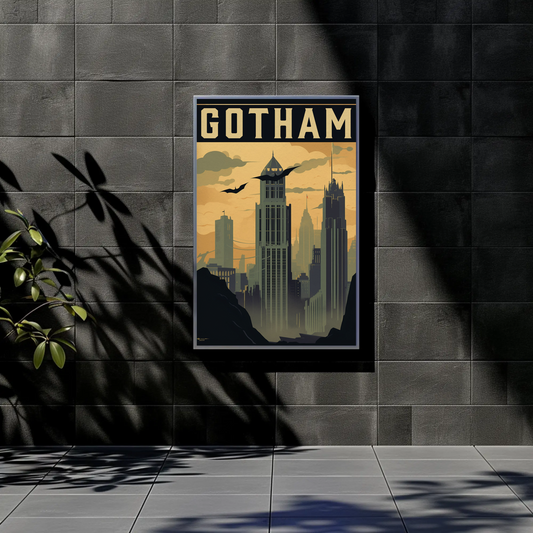 Gotham Vintage Travel Poster
