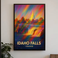 Idaho Falls Vibrant Landscape Impressionism Poster