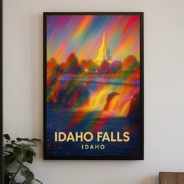 Idaho Falls Vibrant Landscape Impressionism Poster