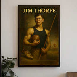 Jim Thorpe Athletic Legend Poster
