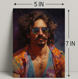 Vibrant Portrait Of A Modern Icon Modern Poster PosterGoat