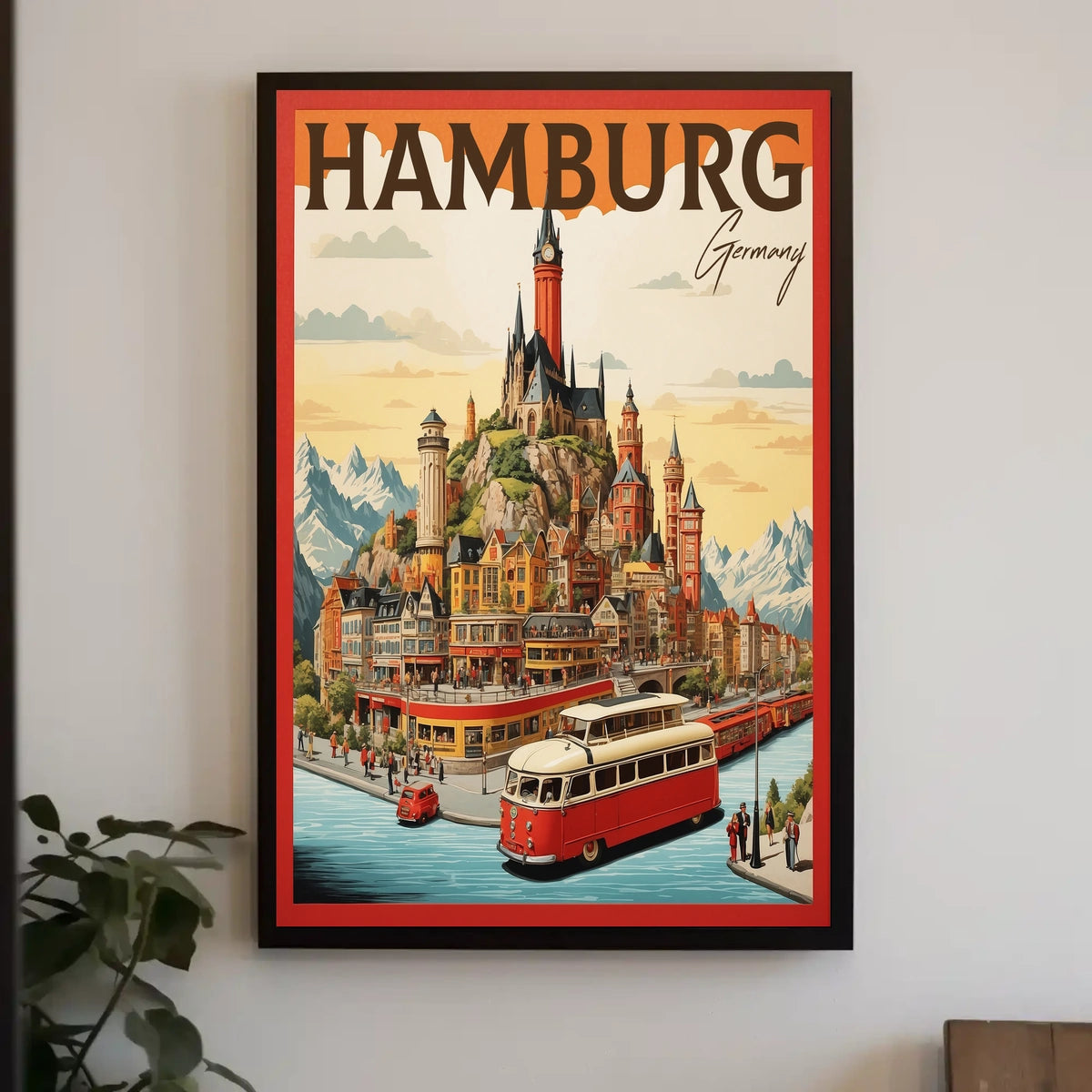 Hamburg A Vibrant Cityscape Poster