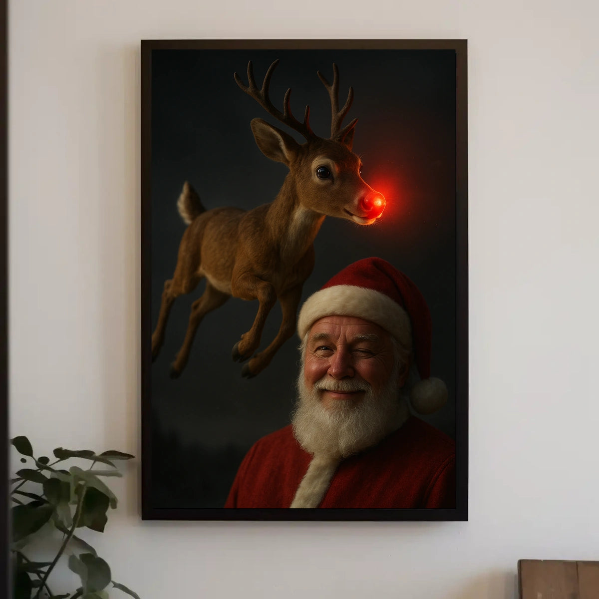 Santa and Rudolphs Holiday Cheer Poster