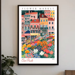 São Paulo Flower Market 2024 Poster PosterGoat