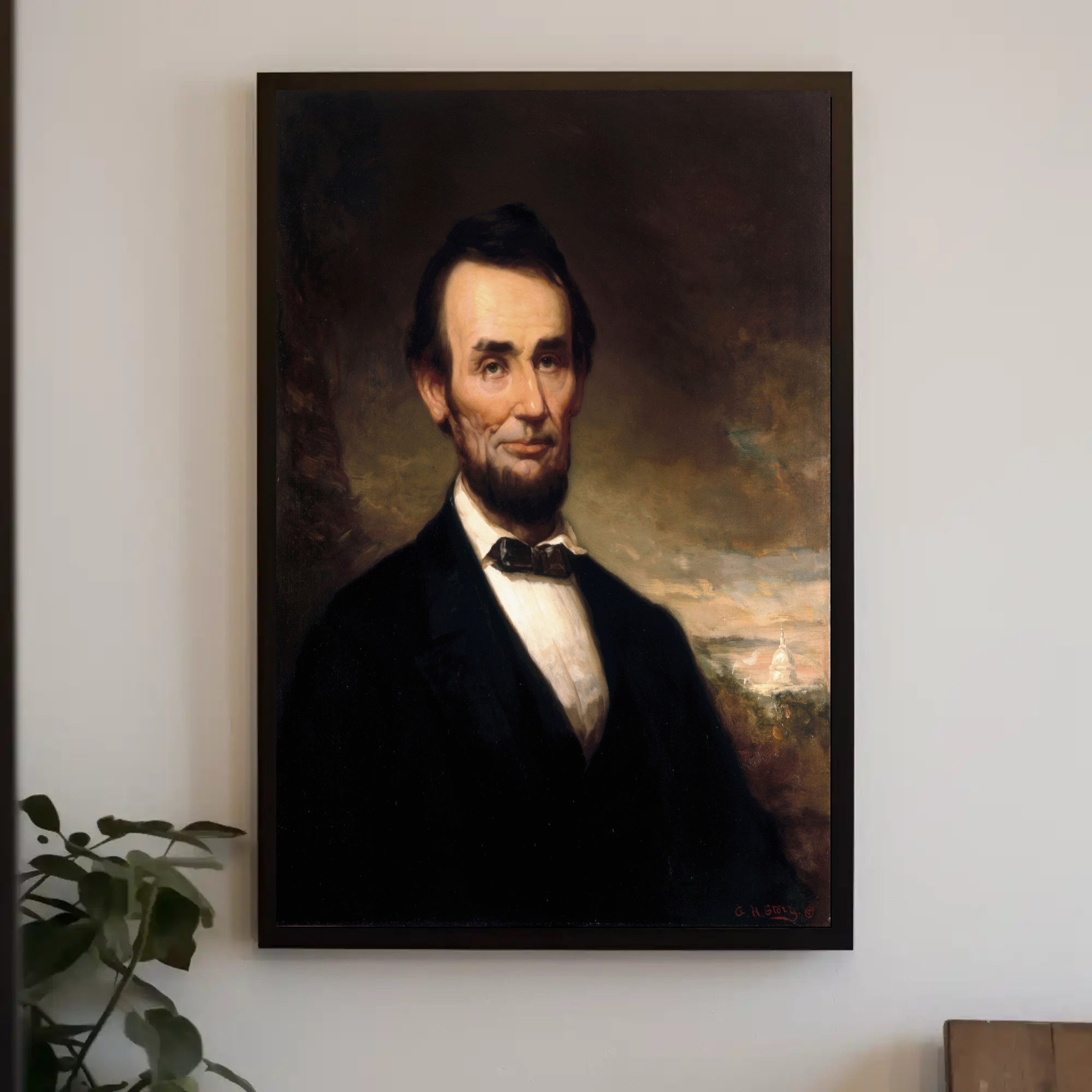 Abraham Lincoln Emancipation Proclamation Illustrated Poster PosterGoat
